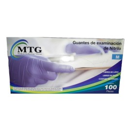 Guante De Nitrilo De Examinación Ch Md Gd Caja Con 100 Pzas