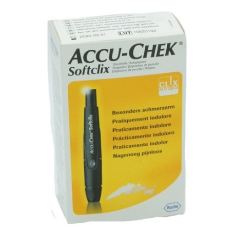 Dispositivo Punción Disparador Accucheck Softclix 25lancetas