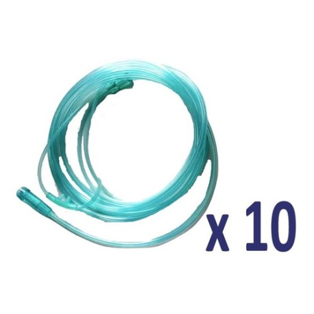Canula Nasal Para Suministro De Oxigeno Pediatrica 10 Pzas