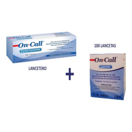 Disparador De Lancetas Lancetero On Call Plus + 100 Lancetas