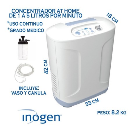 Concentrador De Oxígeno Estacionario Inogen At Home 5 Lpm