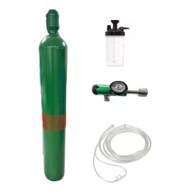Tanque De Oxigeno 9500 Lts,regulador, Vaso, Cánula Marca Aoc