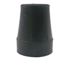 Goma Regatón Negro Para Baston 18x40mm 20 Pieza