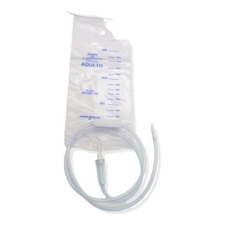Equipo Bolsa Para Alimentación Enteral Adulto 1500ml 10 Pzas