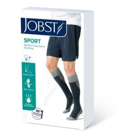 Calcetin A La Rodilla Compresion 20-30 Mmhg Sport Jobs Gris