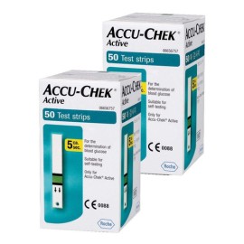 Tiras Reactivas Accu-chek Active 2 Frascos 100 Tiras Roche