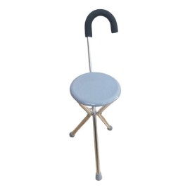 Bastón Con Asiento Banco Ligero Cómodo Aluminio Daonsa