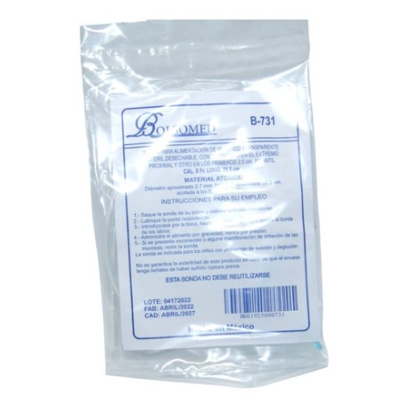 Sondas De Alimentación Infantil 8 Fr Bolsomed 38.5cm 10 Pza