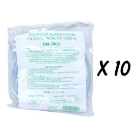 Equipo Bolsa Alimentación Enteral Adulto 1500ml Dipmac10 Pza