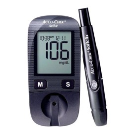 Glucómetro Accu Chek Active Kit Con 10 Tiras Y 10 Lancetas