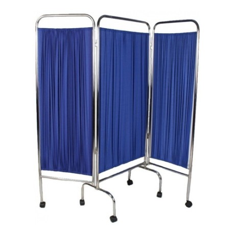 Biombo De Tres Hojas Cromado Marca Nacional