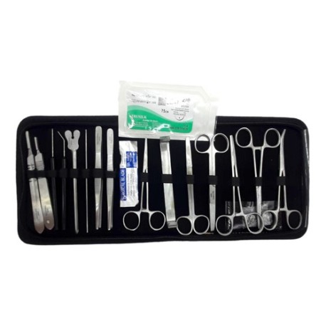 Estuche Diseccion 20 Piezas Economico Inoxidable Guttek