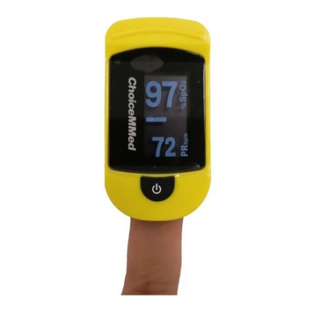 Oxímetro De Pulso Para Dedo Choicemmed Md300c2 Amarillo