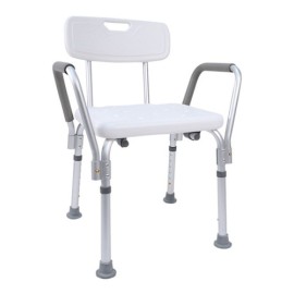 Silla Para Regadera Con Respaldo Y Descansabrazos Daonsa