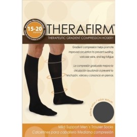 Calcetín Therafirm Caballero Mediana Compresión Negro 2pares