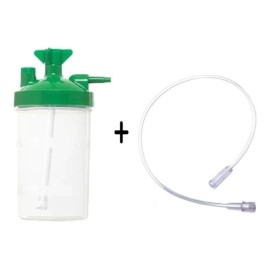 Vaso Humidificador Y Puerto Conector Concentrador D Oxigeno