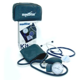 Baumanometro Aneroide Con Estetoscopio Y Estuche Medstar 50a