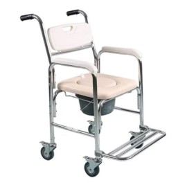 Silla Comodo Acojinada C/ Ruedas Y Descansapies Superconfort