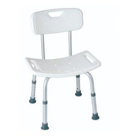 Banco Ducha Con Respaldo Chupon Antiderrapante Super Confort
