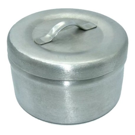 Torundero Chico 250 Ml Acero Inoxidable Porta Torundas Mate